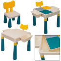 COIL Multifunctional table top for laying 2in1 blocks for children + square chair