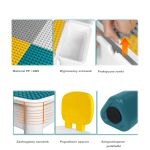 COIL Multifunctional table top for laying 2in1 blocks for children + square chair