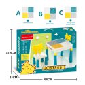 COIL Multifunctional table top for laying 2in1 blocks for children + square chair