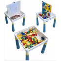 COIL Multifunctional table top for laying 2in1 blocks for children + square chair