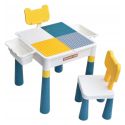 COIL Multifunctional table top for laying 2in1 blocks for children + square chair
