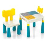 COIL Multifunctional table top for laying 2in1 blocks for children + square chair
