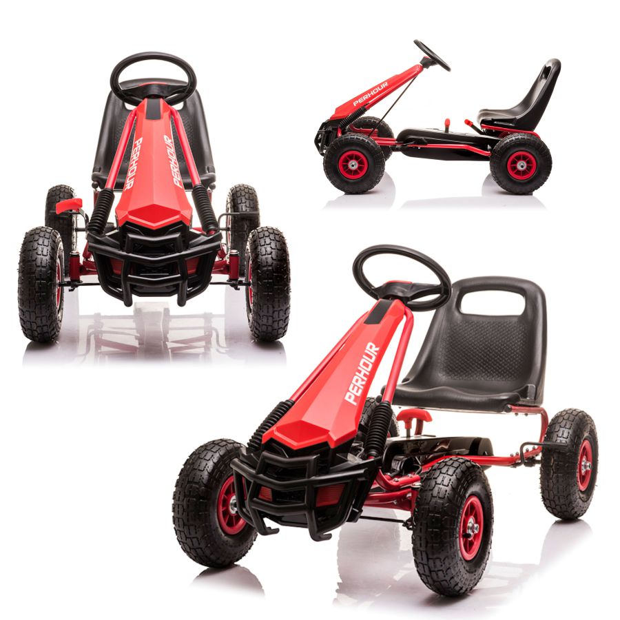 COIL GOKART Kids Perhour Red Pedals Big Wheels Pumped For Kids Brake Super Gift