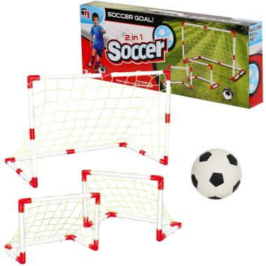 COIL Fußballziel für Fußball-Kit für Kinder 2in1 + Pumpe und Ball