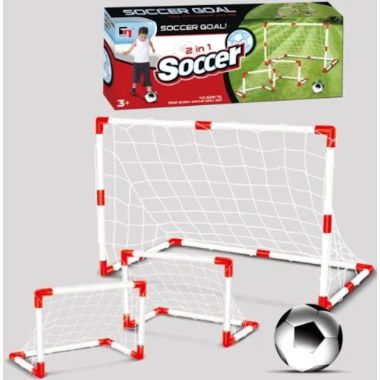 COIL Fußballziel für Fußball-Kit für Kinder 2in1 + Pumpe und Ball