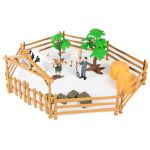 COIL Ensemble de personnages d'élevage pour enfants jouet Grande ferme + tracteur 45 éléments