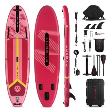 COIL SUP-Brett gepumpt zum Schwimmen-Paddel-Ständer-Rosa
