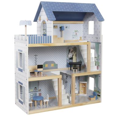 COIL Dollhouse Wooden Big Mebelki + Accessories Double-decker