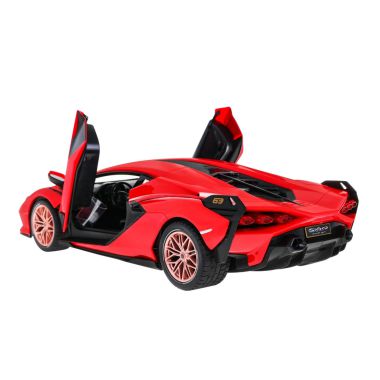 COIL Big car remotely controlled RC Lamborghini Sian Open door light red