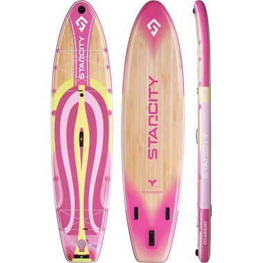 COIL SUP board pumped for swimming paddle stand up set 351cm pink
