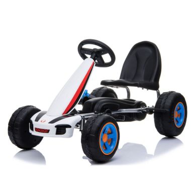 COIL GOKART FÜR KINDER DRAGON AUF PEDALES Radbremse Super Geschenk Weiß