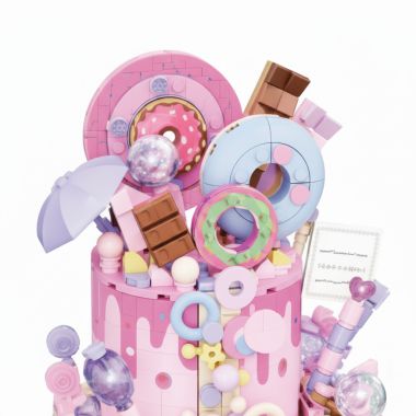 COIL Structural blocks. 344 el. Pastel birthday cake elements