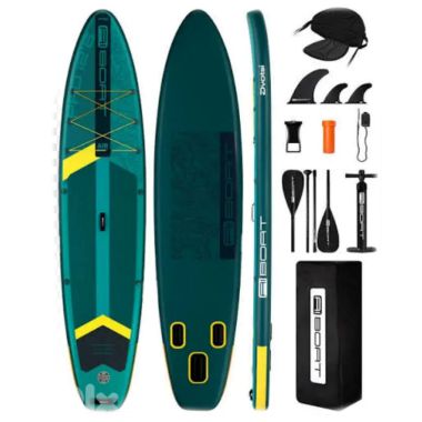 COIL SUP board pumped for swimming paddle stand up set 335cm dark green