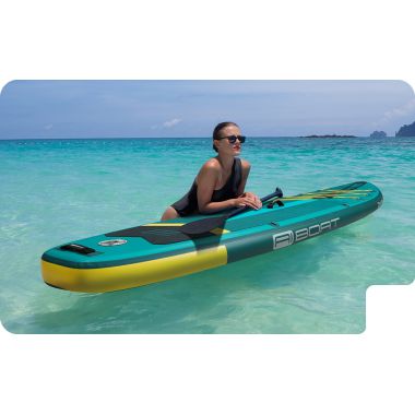 COIL SUP board pumped for swimming paddle stand up set 335cm dark green